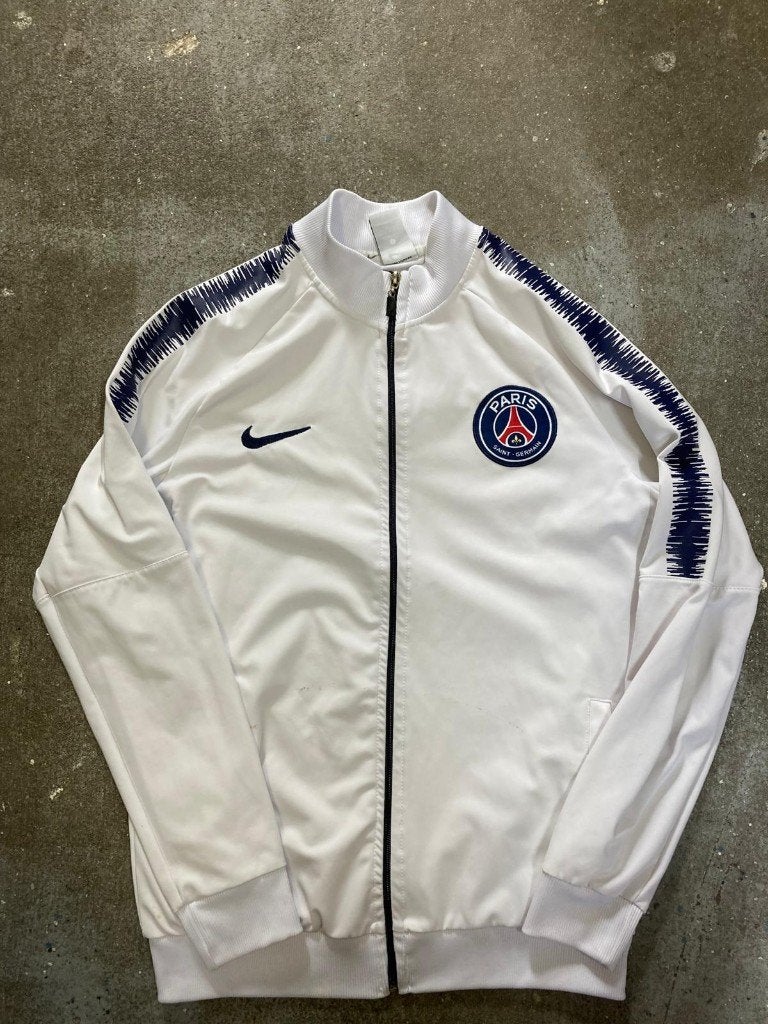 Nike Paris Saint-Germain Trainingsjack - L - White, Maat 52/54 (L), Wit, Nike, Ophalen of Verzenden