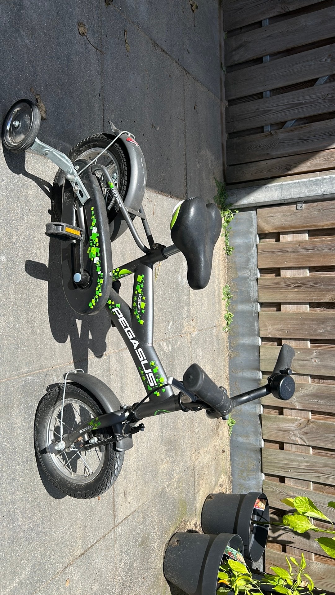 Pegasus Kids kinderfiets 12 inch Zo goed als nieuw, Ophalen, Zo goed als nieuw, Minder dan 16 inch, Zijwieltjes