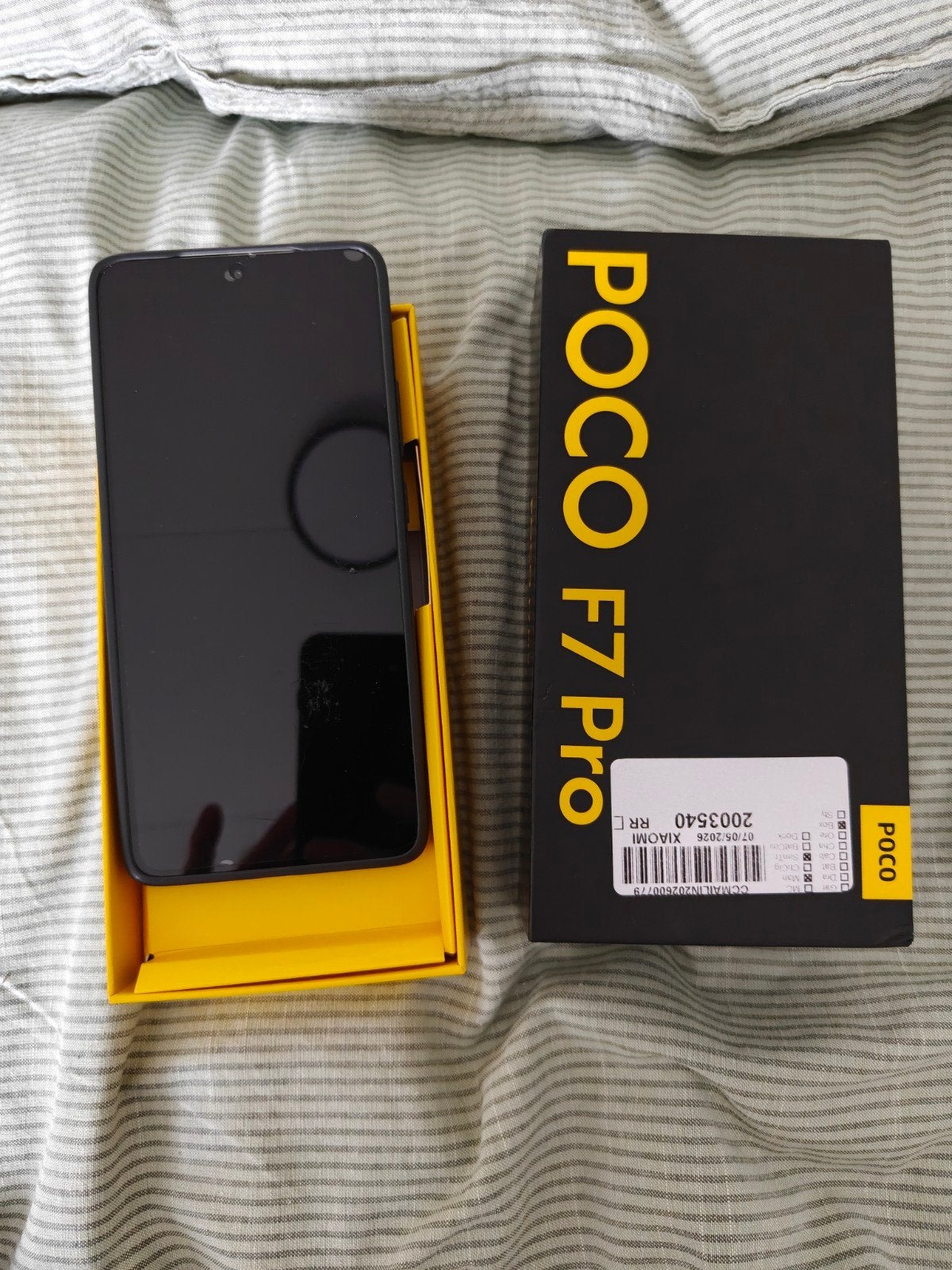 Poco F7 Pro  in doos, Gebruikt, Overige modellen, Ophalen of Verzenden, Zonder simlock