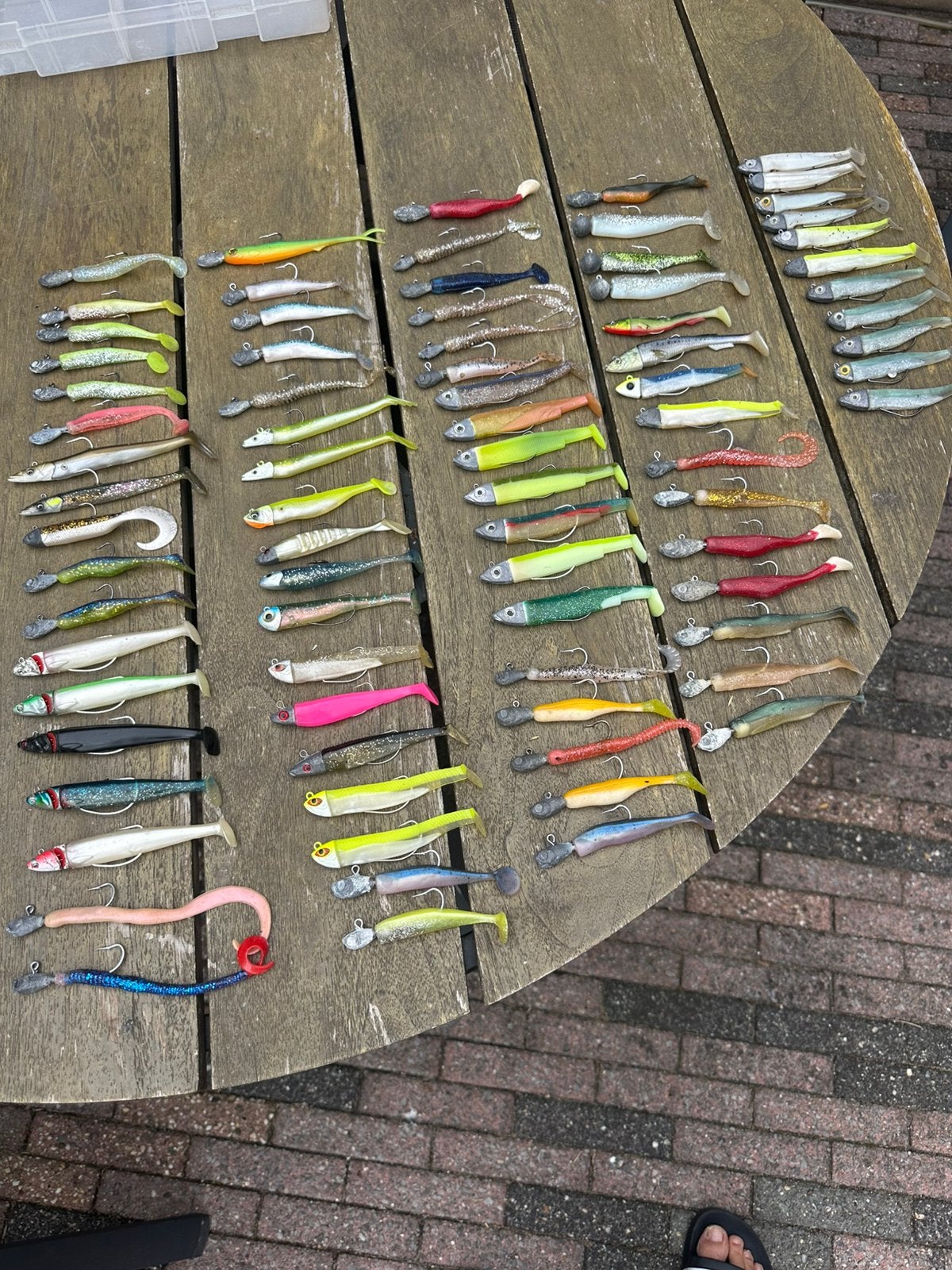 80 stuks kunstaas voor de zeebaars,snoekbaars, Watersport en Boten, Ophalen, Zo goed als nieuw, Overige typen