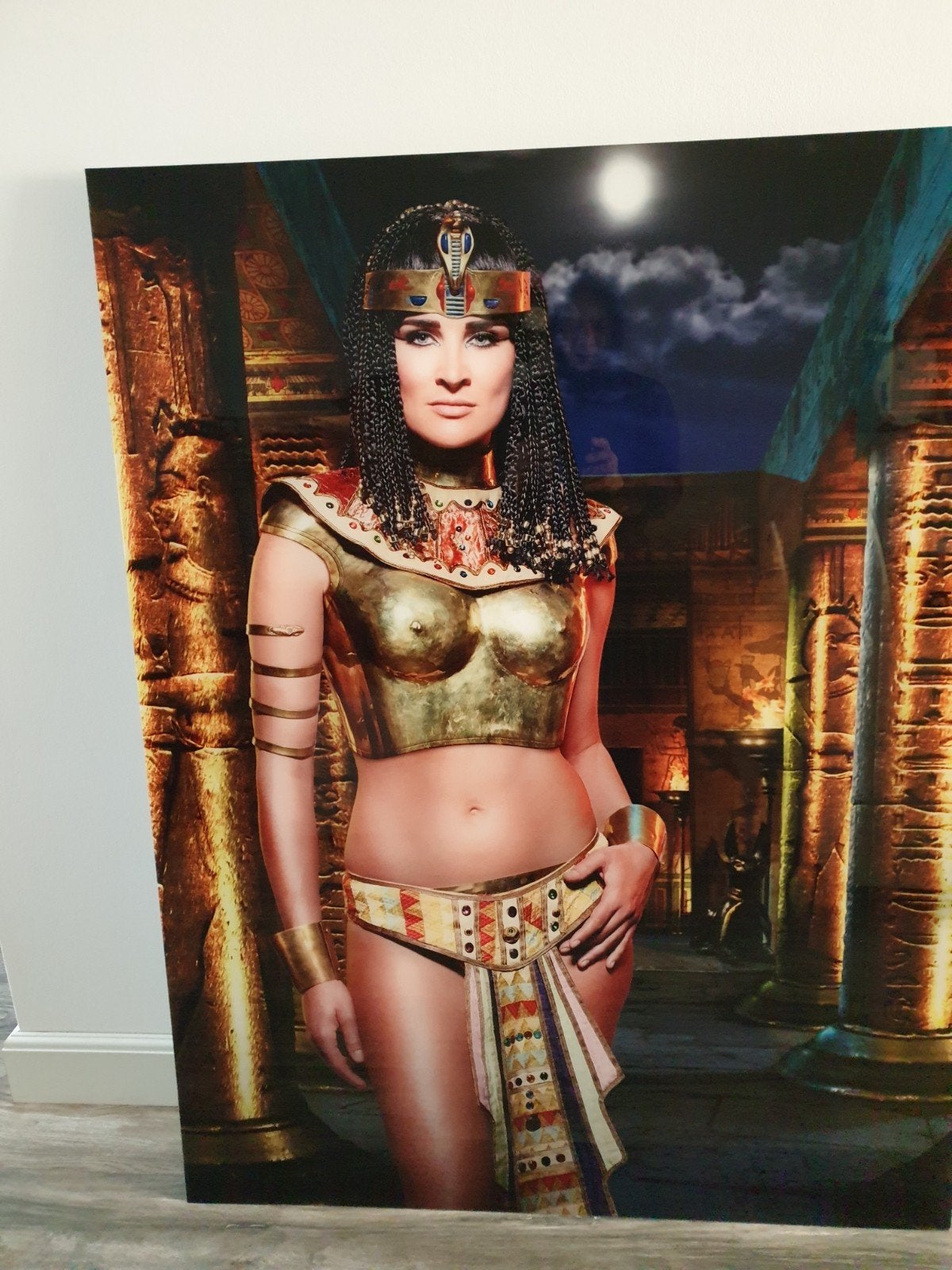 Mooie ingelijste Cleopatra, Ophalen of Verzenden, Zo goed als nieuw, Deurposter of groter