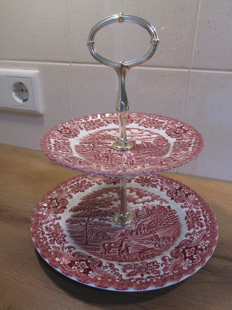 Engels servies etagère voor high tea, Huis en Inrichting, Keuken | Servies, Overige typen, Ophalen of Verzenden, Zo goed als nieuw