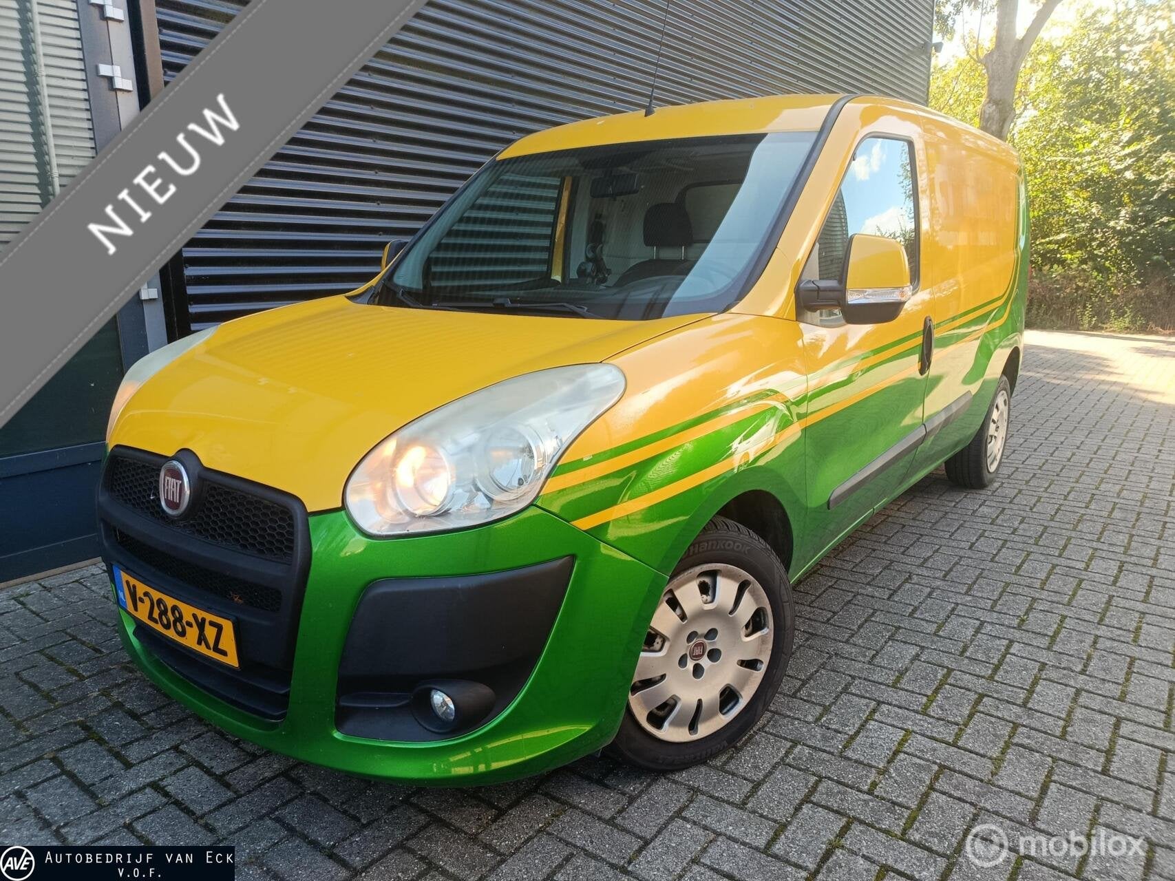 Fiat Doblò Cargo 1.6 MultiJet Maxi AUTOMAAT, Airco, Central, Auto's, Bestelauto's, Euro 5, Stof, Gebruikt, Zwart