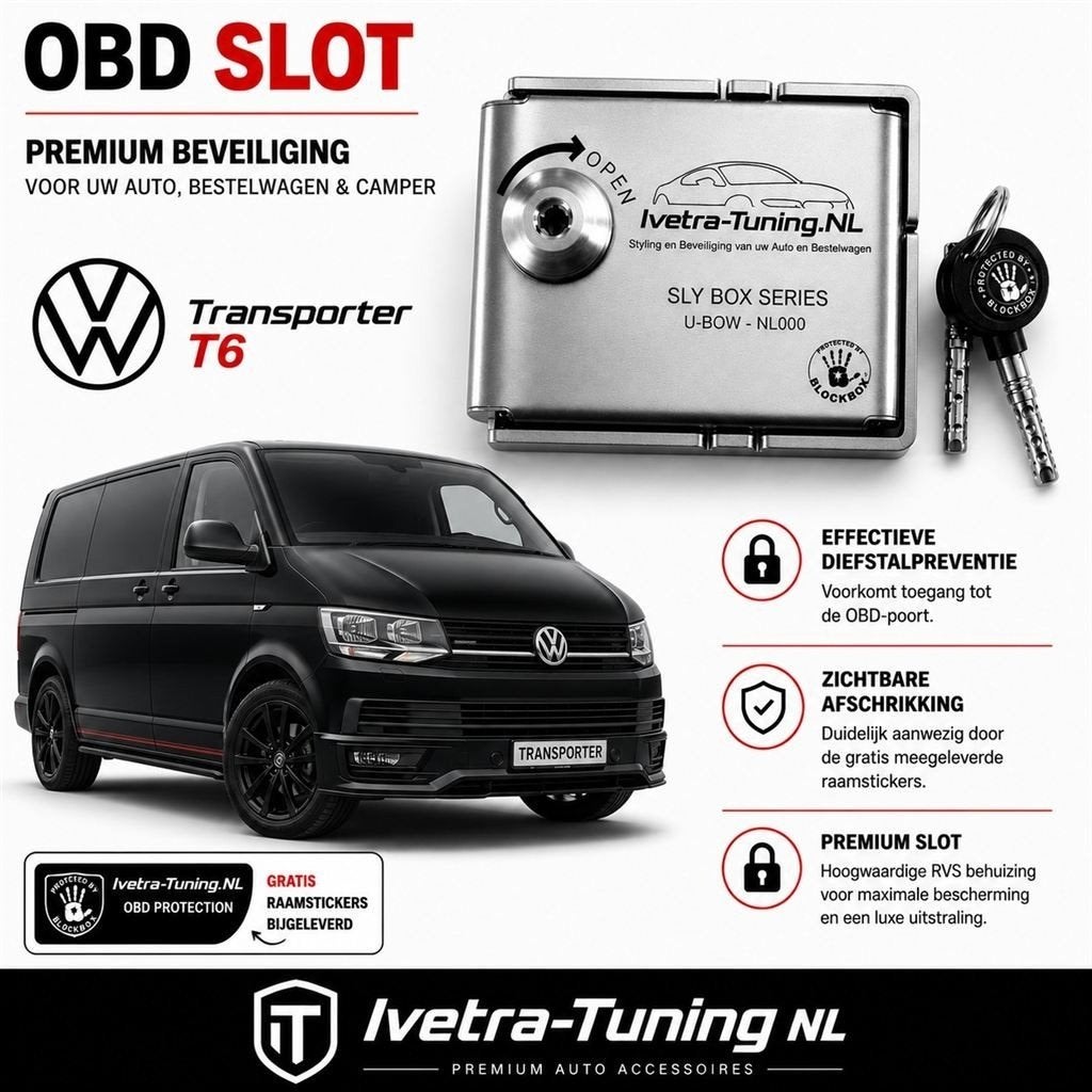OBD Slot Volkswagen Transporter T6 | ODB Lock VW T6, Auto diversen, Anti-diefstal, Verzenden, Info@ivetra-tuning.nl | www.ivetra-tuning.nl