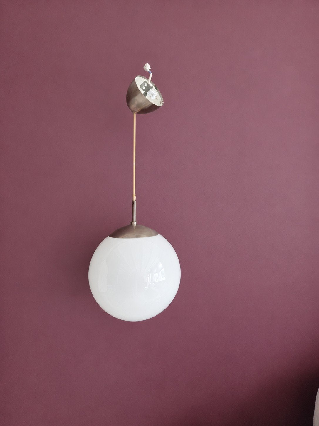 2 lampen, Ophalen, E27 (groot), Wit, Glas