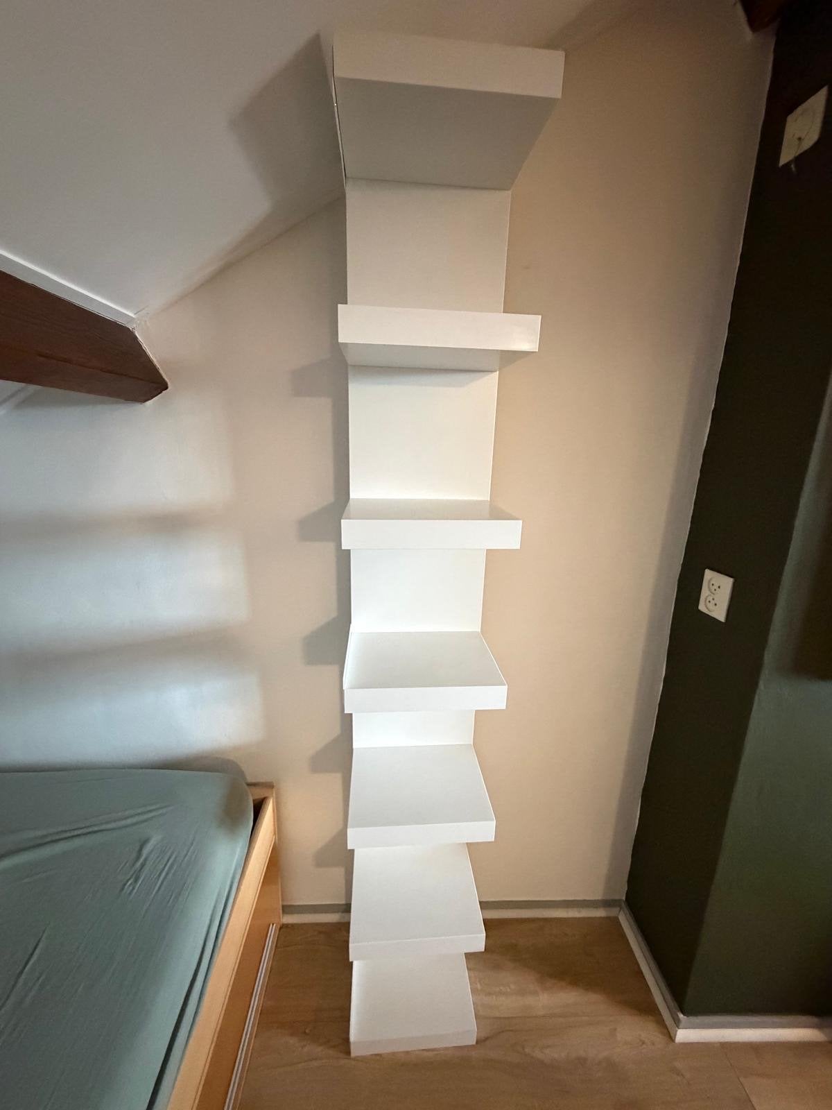 IKEA LACK wandrek wit, 30x190 cm, Ophalen of Verzenden, Gebruikt
