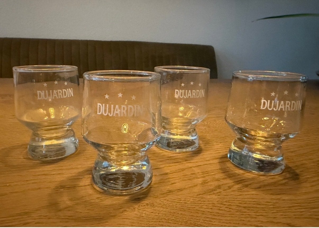 Set van 4 Dujardin borrelglaasjes, Nieuw, Ophalen of Verzenden, Overige merken, Glas