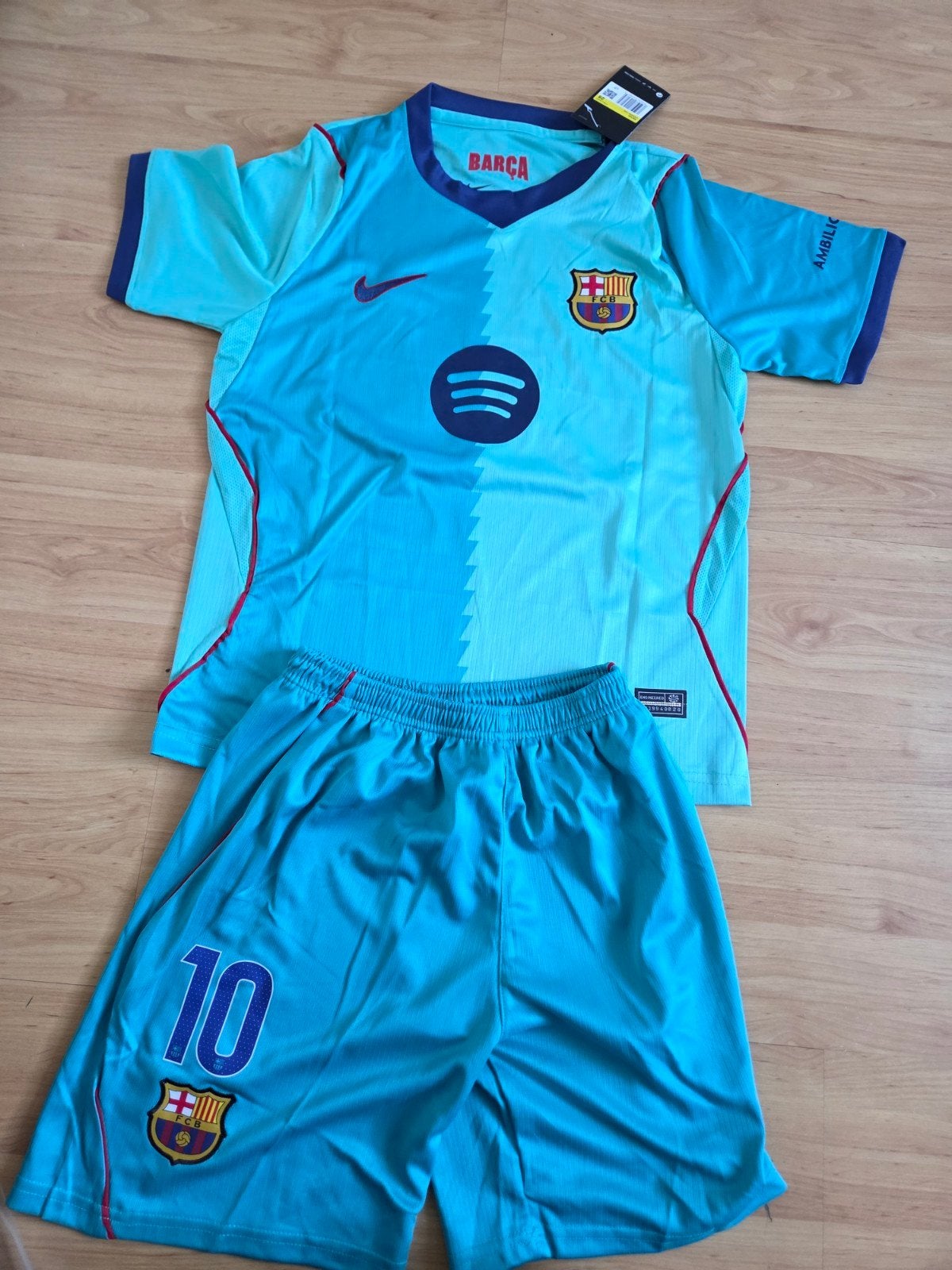 Barcelona Lamine Yamal Voetbaltenue - Maat 110 tm 164, Set, Nieuw, Ophalen of Verzenden, .