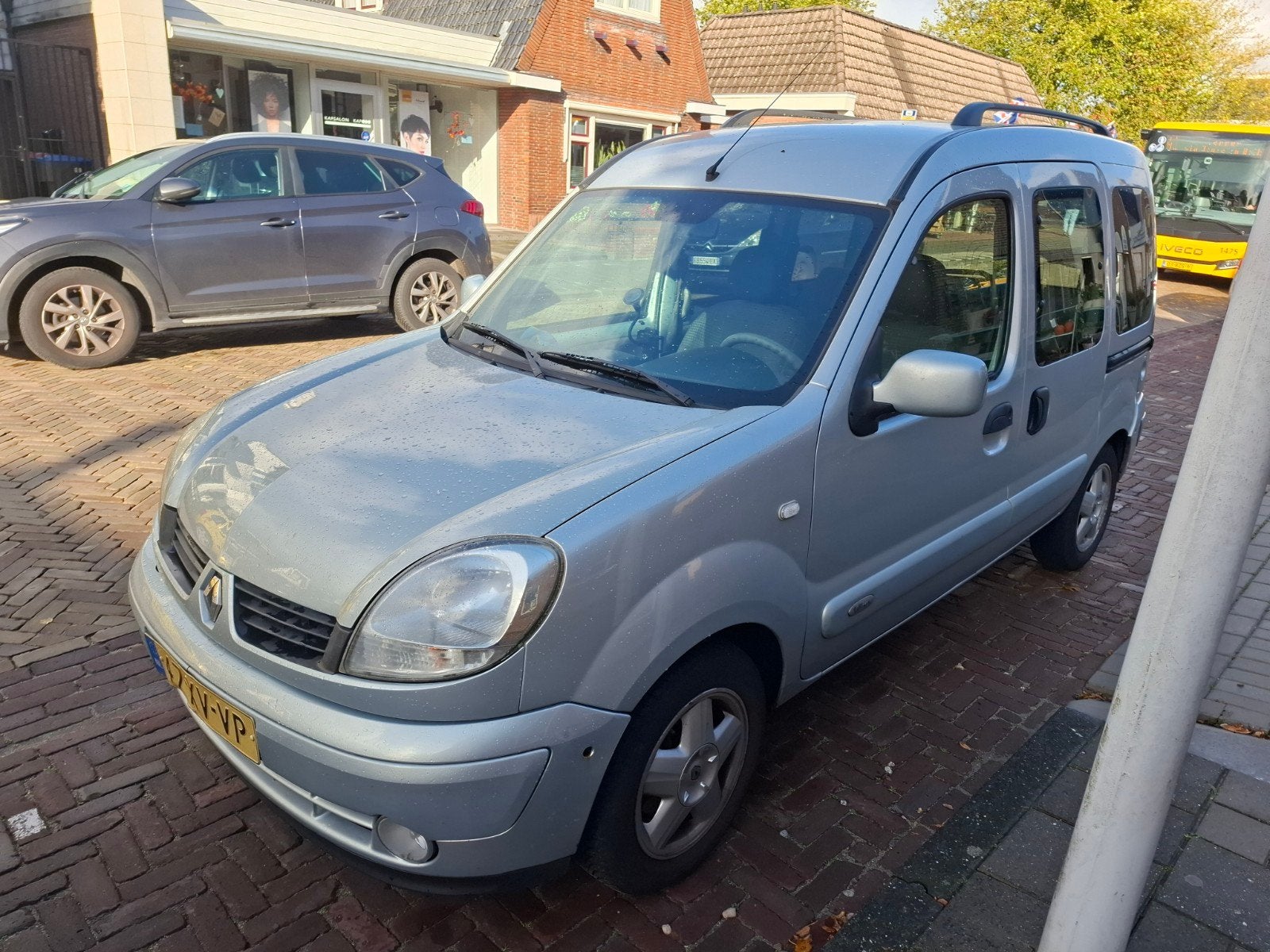 Renault Kangoo 1.6 16V AUTOMAAT 2007 Grijs, 1095 kg, 49 €/maand, Origineel Nederlands, Kangoo