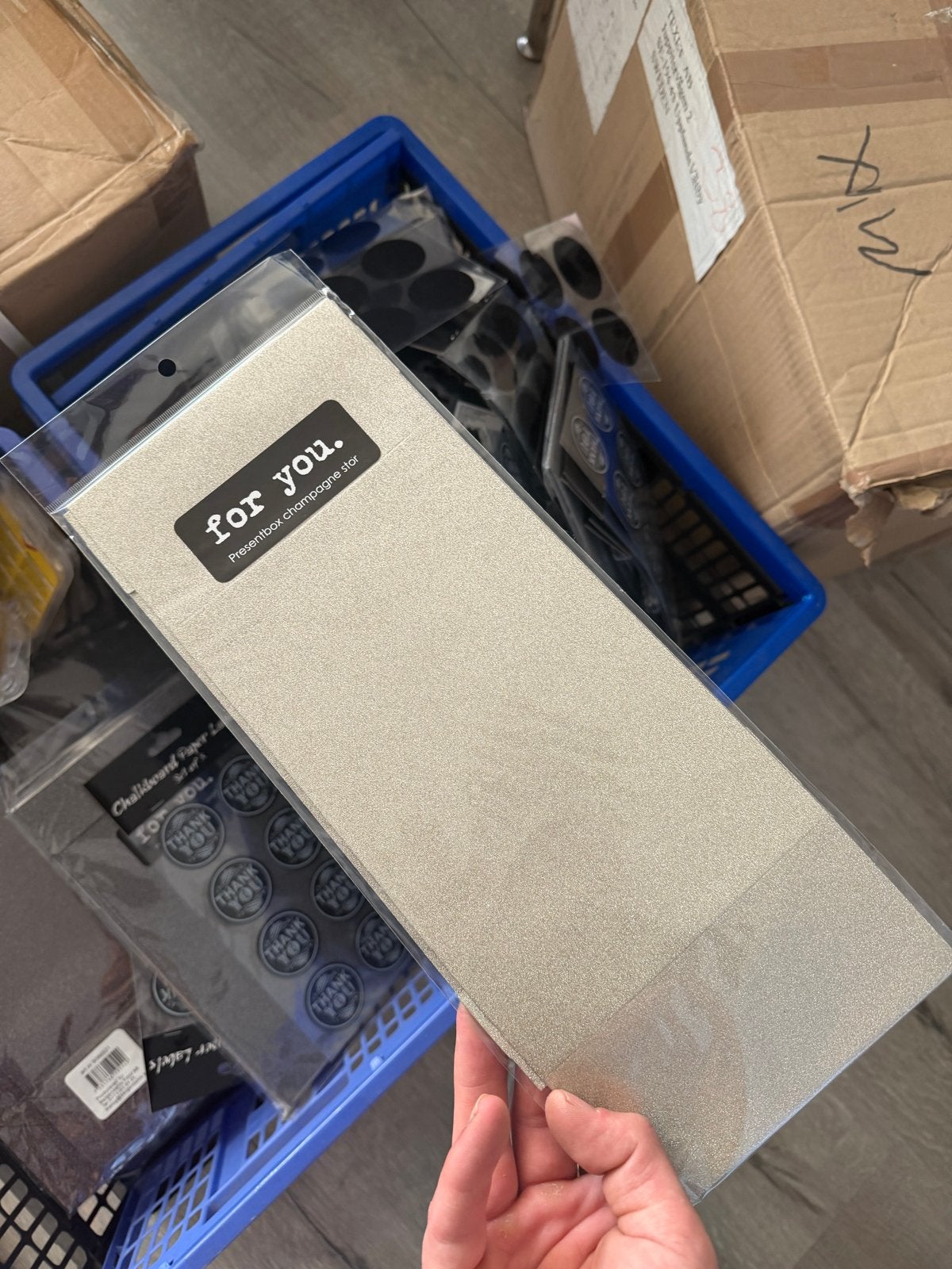 Cadeauzakjes - Champagne Goud & Zwart (2-pack) Grote partij, Overige thema's, Nieuw, Meerkleurig, Ophalen of Verzenden