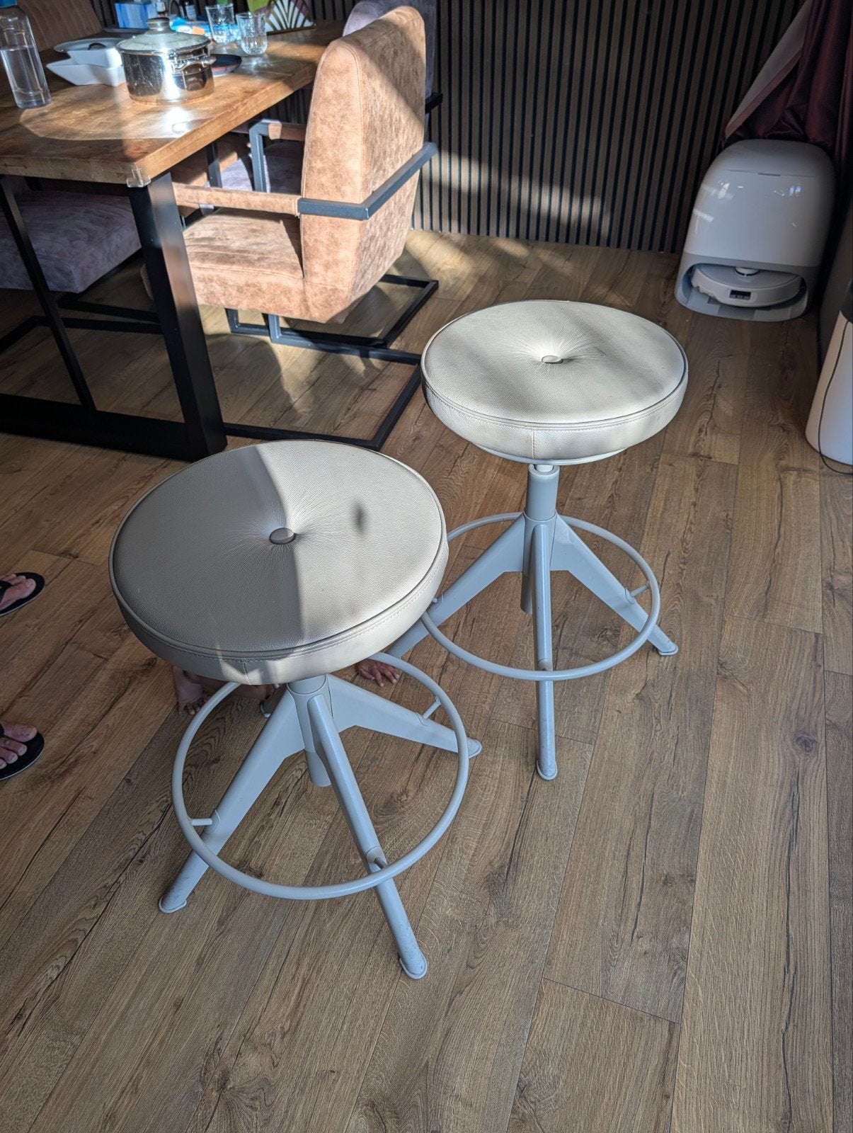 2 IKEA Trollberget zit/sta steun - Beige, Gebruikt, 60 tot 90 cm, Ophalen of Verzenden, In hoogte verstelbaar