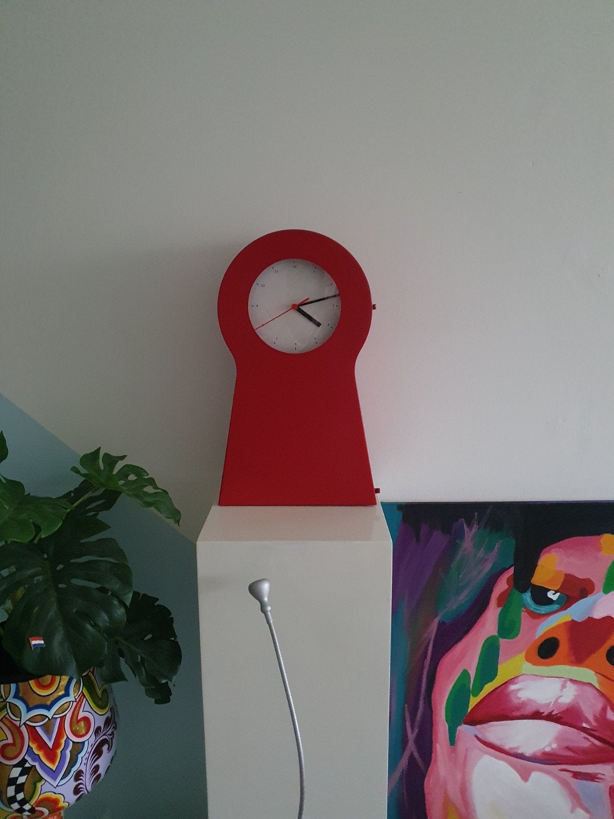 Ikea PS klok ontwerp thomas eriksson 1999 vintage, Ophalen, Analoog, Zo goed als nieuw, Staande klok