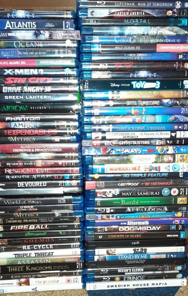 150 Blurays + 1000 DVD's - Partij, collectie, verzameling, Ophalen, Engels, Alle leeftijden, Nederlands