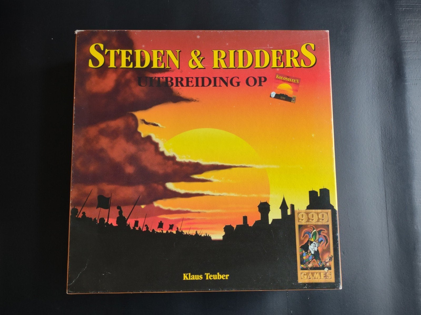 Steden en Ridders - houten editie - Uitbreiding Kolonisten, Een of twee spelers, Ophalen of Verzenden, Zo goed als nieuw, 999 games