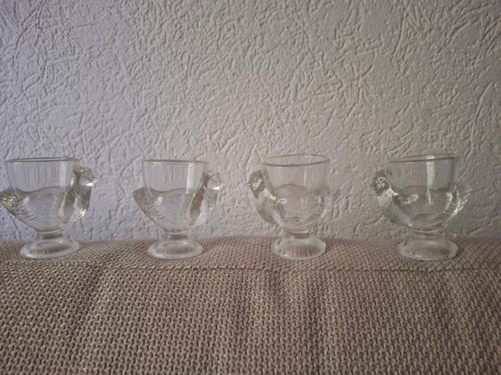 Glazen Eierdopjes  ( 4 x ), Ophalen