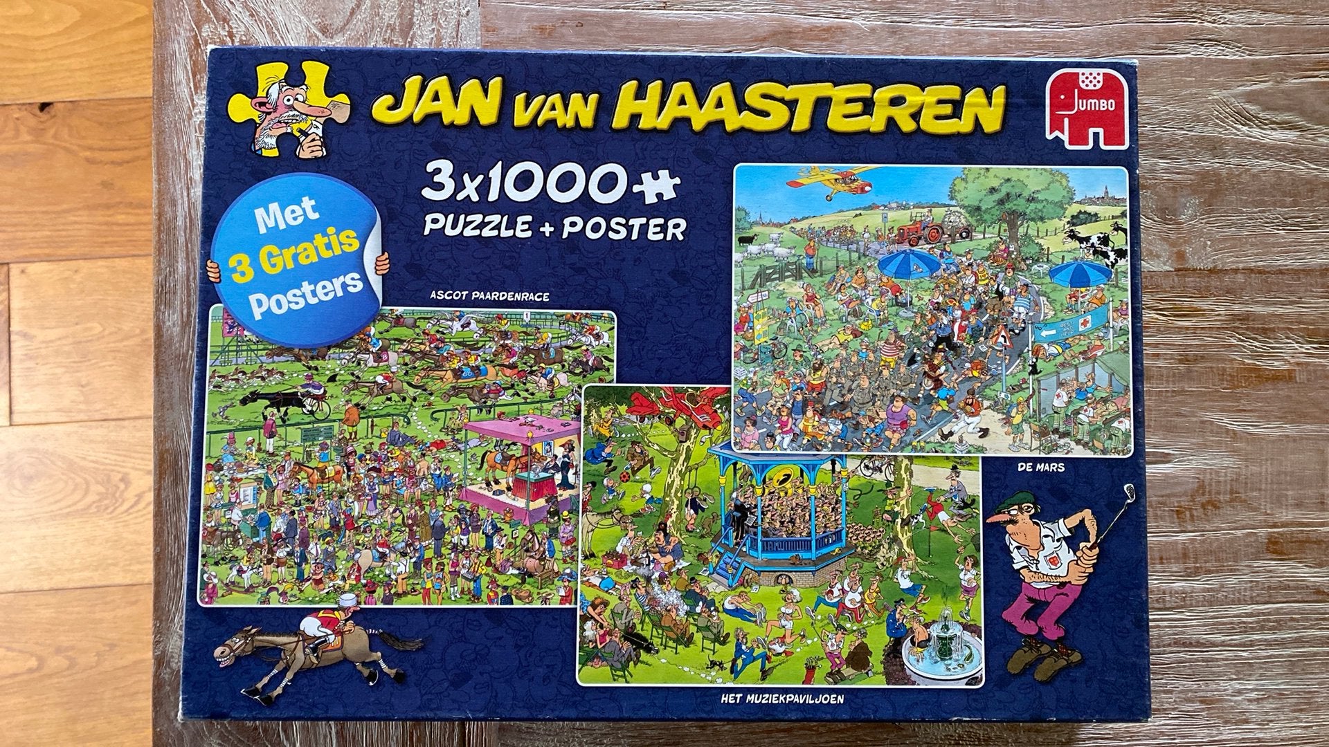 Jan van Haasteren, Ophalen, 500 t/m 1500 stukjes, Zo goed als nieuw