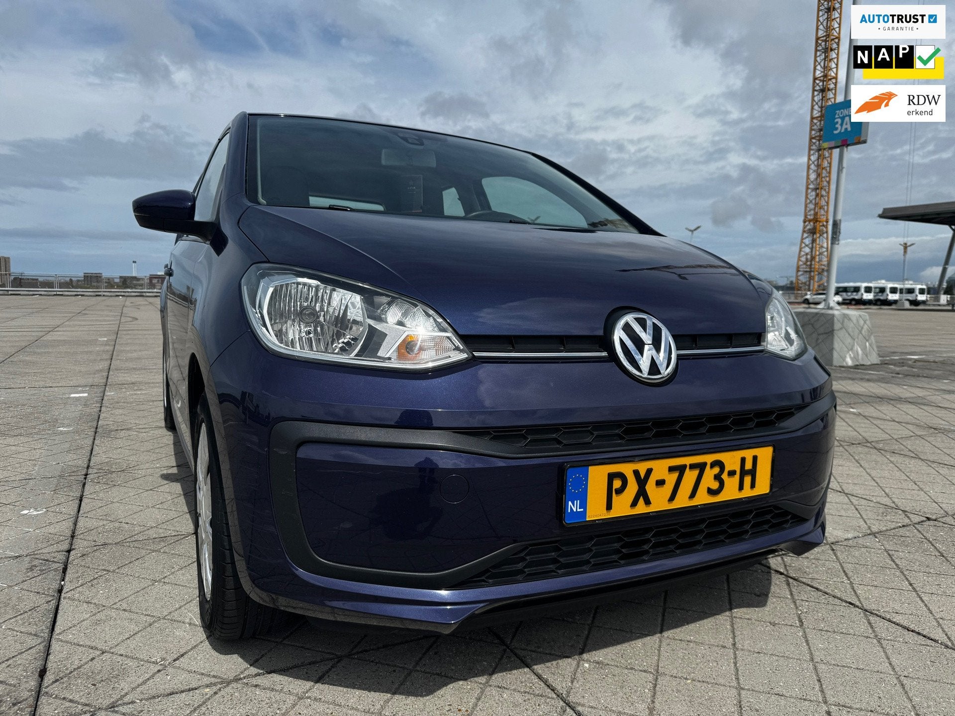 Volkswagen Up! 1.0 BMT move up! AIRCO LED NAP DEALERONDERH., Auto's, Voorwielaandrijving, Dealer onderhouden, Stof, Gebruikt