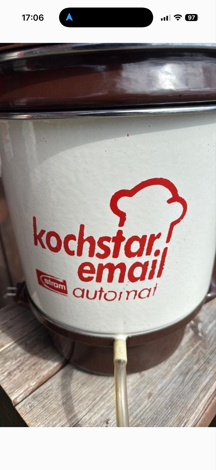 Kochstar Weckketel Email Automat - Inmaakketel, Ophalen of Verzenden, Gebruikt