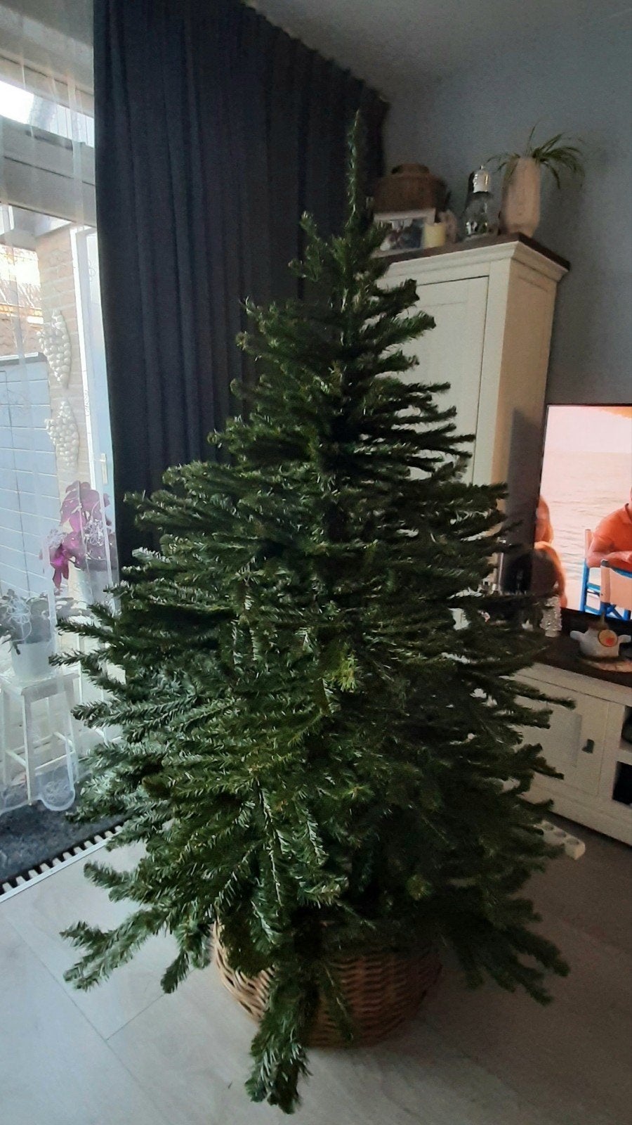 kerstboom, hoogte 180 cm, excl. versiering, Binnen, Ophalen, 180 cm, Gebruikt
