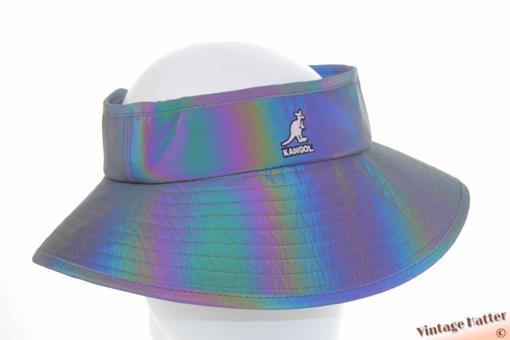 Kangol Iridescent Visor grijs olie meerkleurig onesize 54-63, Hoed, Kangol - Iridescent Visor, Nieuw, One size fits all