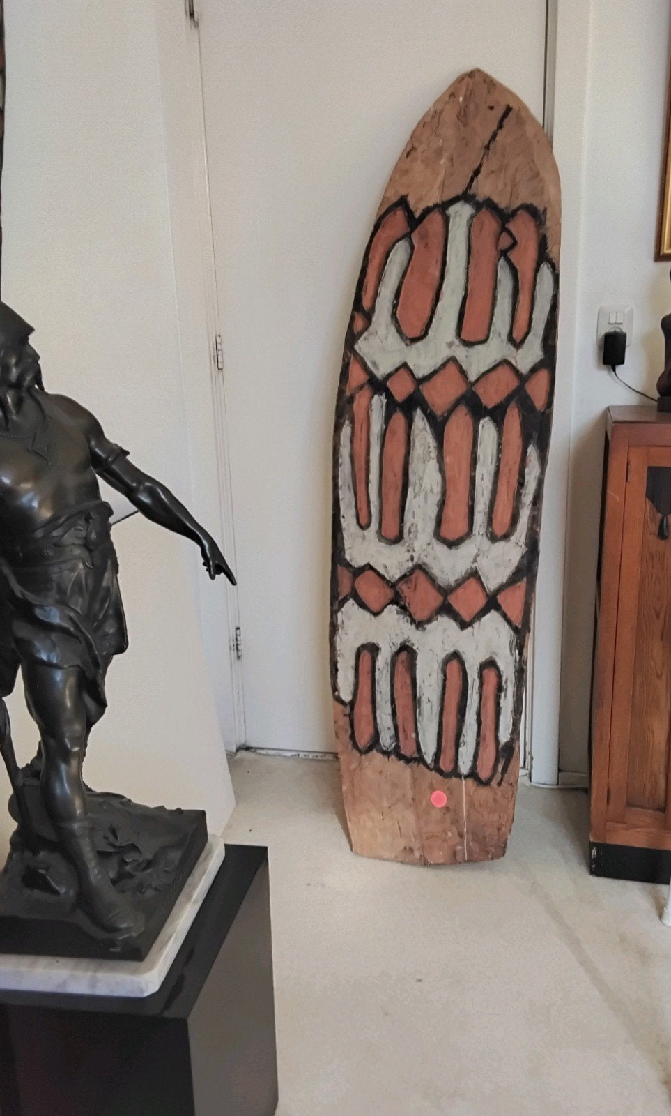 asmat schild uit west papua, Antiek en Kunst, Ophalen
