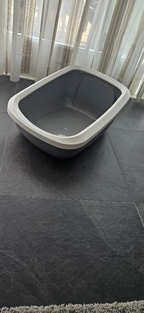 Savic Aseo Jumbo-Kattenbak met hoge rand-67,5 x 48,5 x 28 cm, Ophalen, Zo goed als nieuw