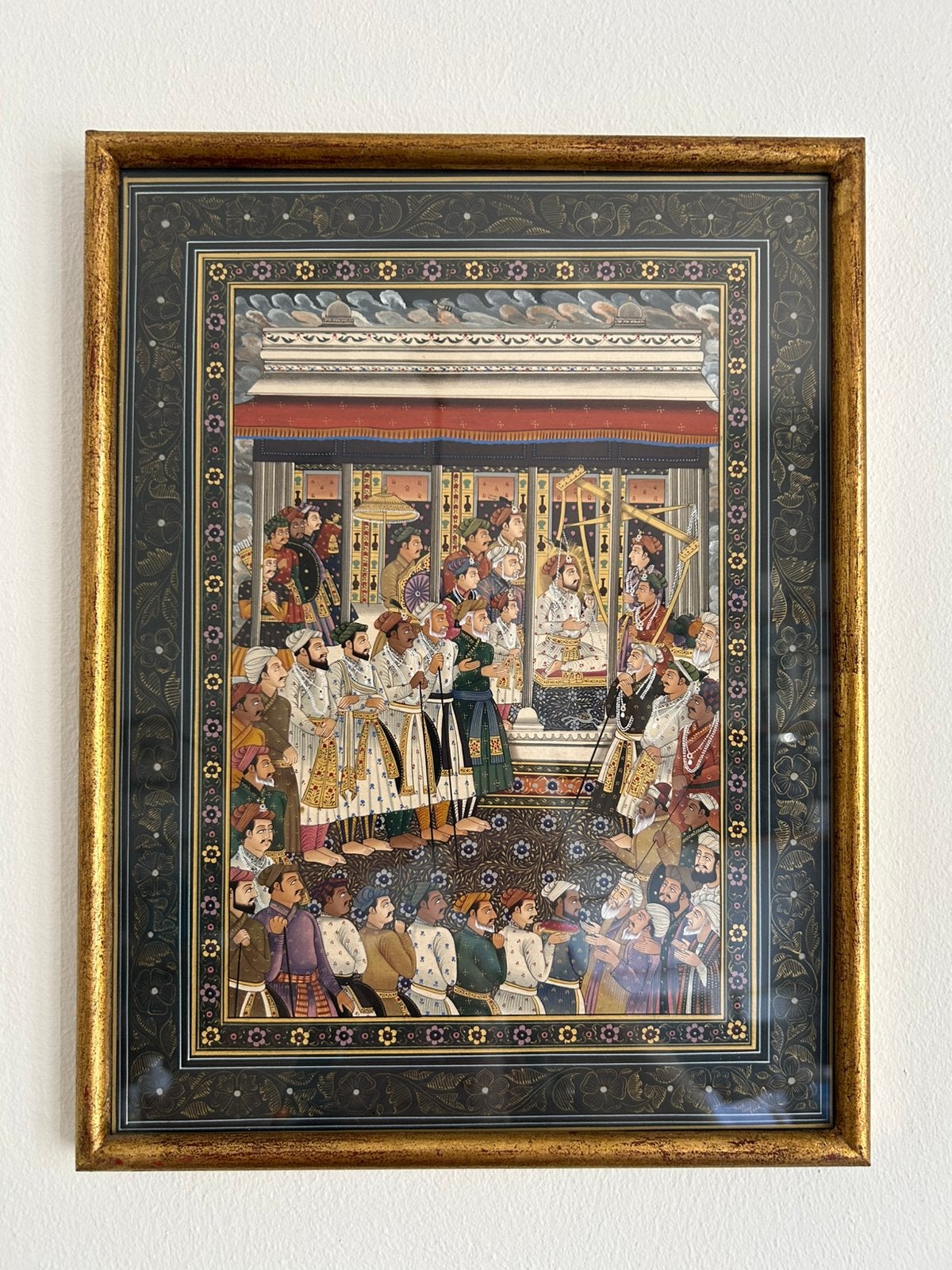 Miniatuur Moghul schilderij, Antiek en Kunst, Ophalen of Verzenden
