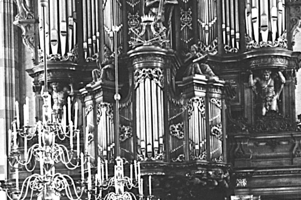 Ansichtkaart Zwolle Grote Kerk met orgel, Ophalen of Verzenden, 1960 tot 1980, Ongelopen, Overijssel