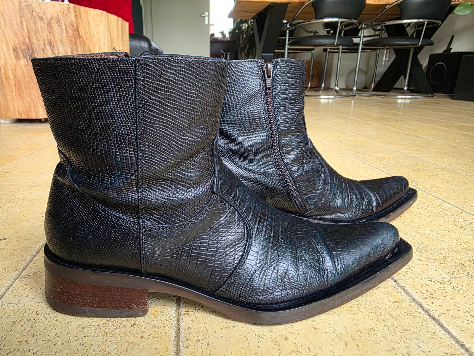Cowboy laarzen mt 43. Blauw. Western boots, Ophalen of Verzenden, Bruin, Boots