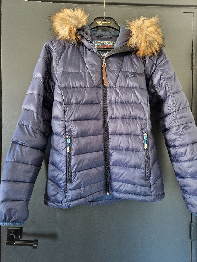 Gewatteerde winterjas / damesjas van Tenson NIEUW Maat 38, Maat 38/40 (M), Blauw, Tenson, Nieuw