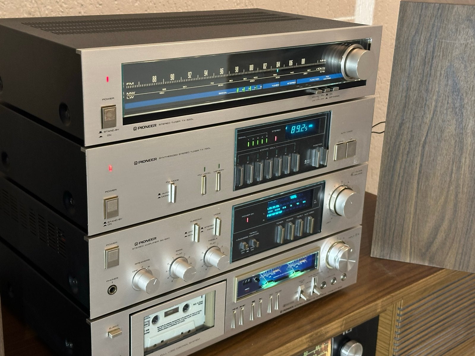 Pioneer Stereo Set Blue Line Bose Syncom Computer Tested Sp, Audio, Tv en Foto, Stereo-sets, Ophalen, Cassettedeck, Losse componenten
