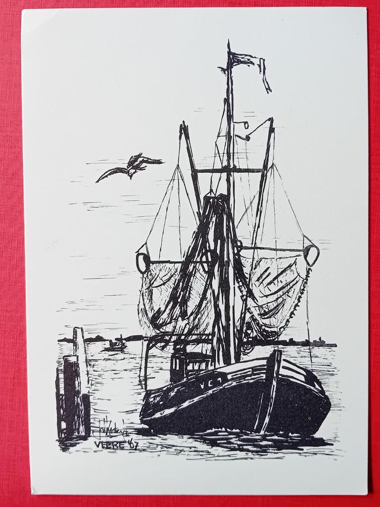 Ansichtkaart Veere, Ophalen of Verzenden, Zeeland