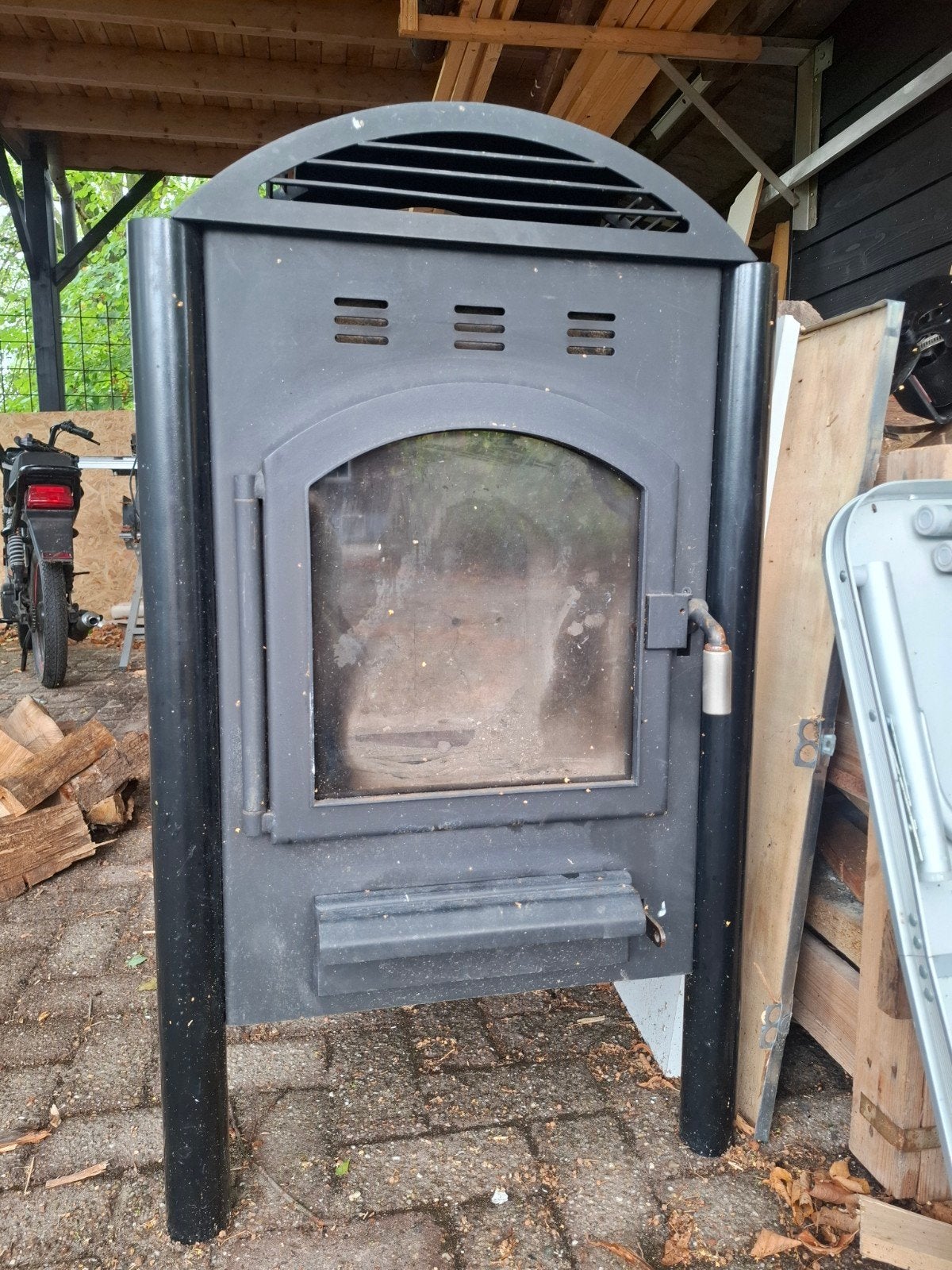 Wodtke Houthaard KK.01.6 - 6,0 kW, Ophalen, Gebruikt, Vrijstaande haard, Houthaard