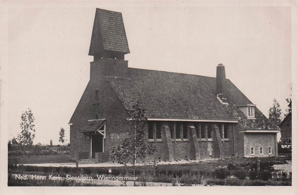 702-493-007 Ned Herv Kerk Slootdorp Wieringermeer, Verzamelen, Ophalen of Verzenden, Voor 1920, Noord-Holland