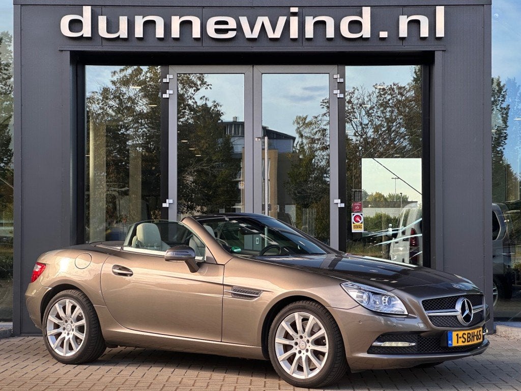 Mercedes-benz SLK-KLASSE 350 *INDIUMGRIJS*NL-AUTO*LEDER*NAVI, Auto's, Mercedes-Benz, Automaat, Euro 5, Achterwielaandrijving, Bedrijf