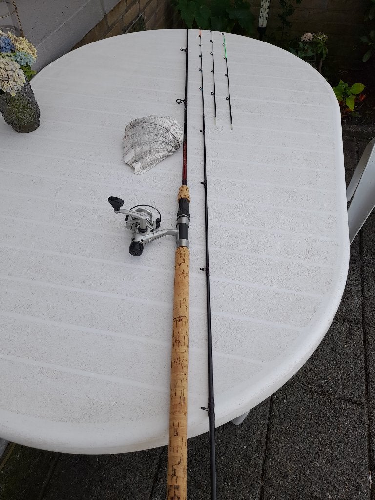 Silstar Tradition Multi Tip 270 CM winkelpicker met molen, Watersport en Boten, Ophalen of Verzenden, Zo goed als nieuw, Werphengel