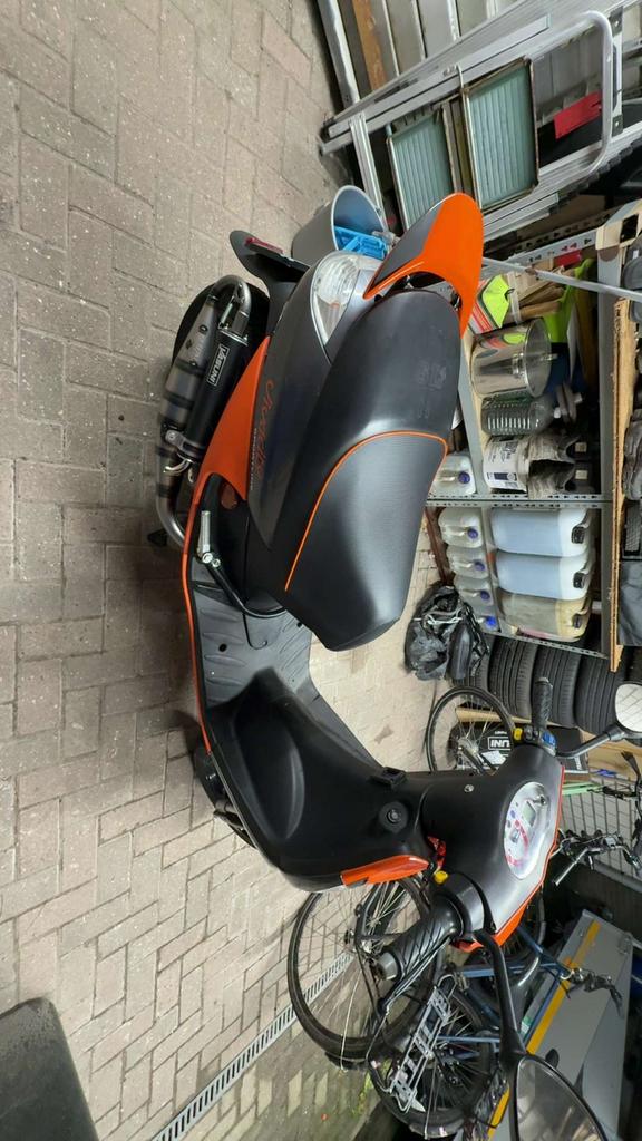 Peugeot vivacity geel kenteken, Ophalen, Gebruikt, Tweetakt, Peugeot
