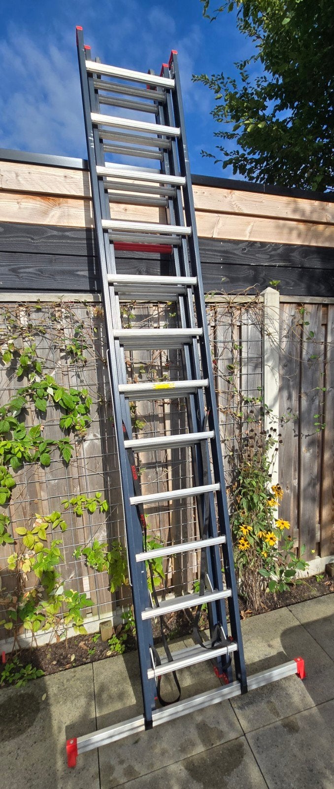 Altrex Atlantis 3x12 treden, Ophalen, Zo goed als nieuw, Ladder, Opvouwbaar of Inschuifbaar