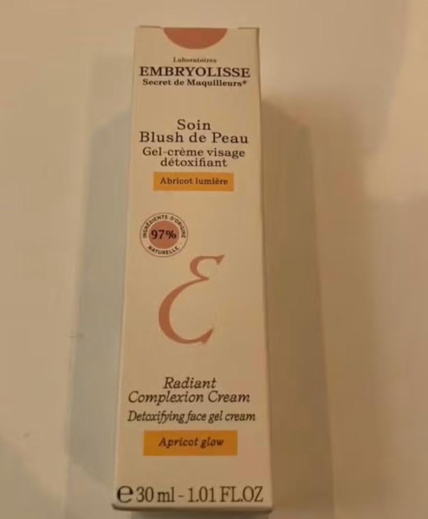 embryolisse radiant complexion cream apricot glow - 30ml, Verzenden, Nieuw, Gehele gezicht