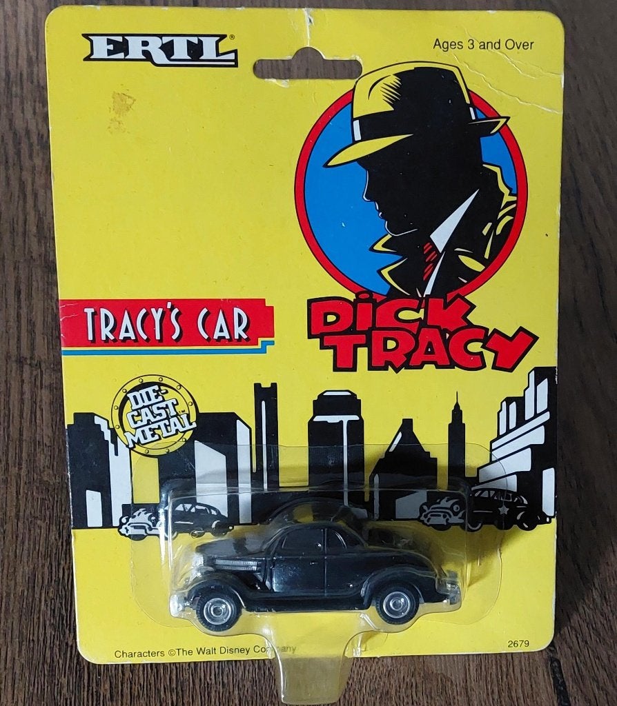 ERTL - Dick Tracy - Tracy's Car (zwart), Ophalen of Verzenden, Nieuw, Auto