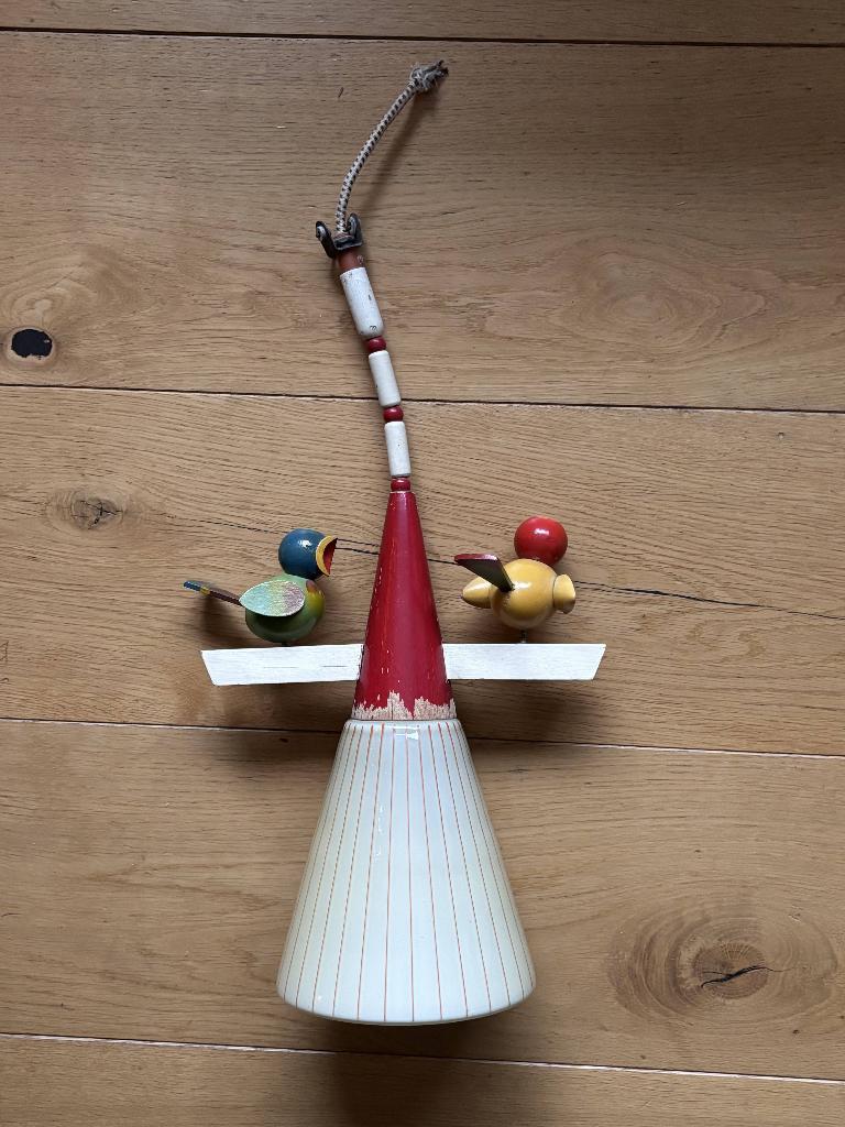 vintage vogeltjes lamp voor kinder of babykamer, Ophalen of Verzenden, Gebruikt, Lamp