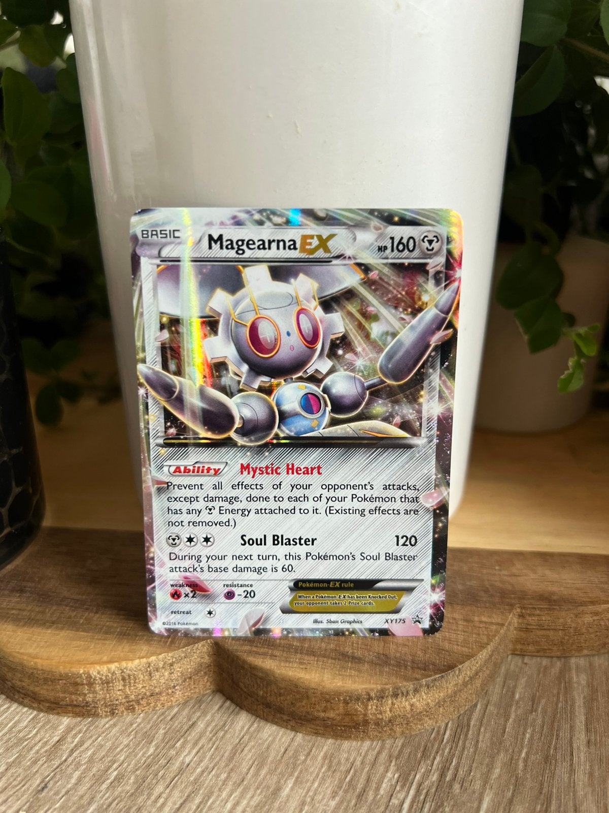 Magearna ex xy175 Pokémon promo, Ophalen of Verzenden, Zo goed als nieuw, Losse kaart, Foil