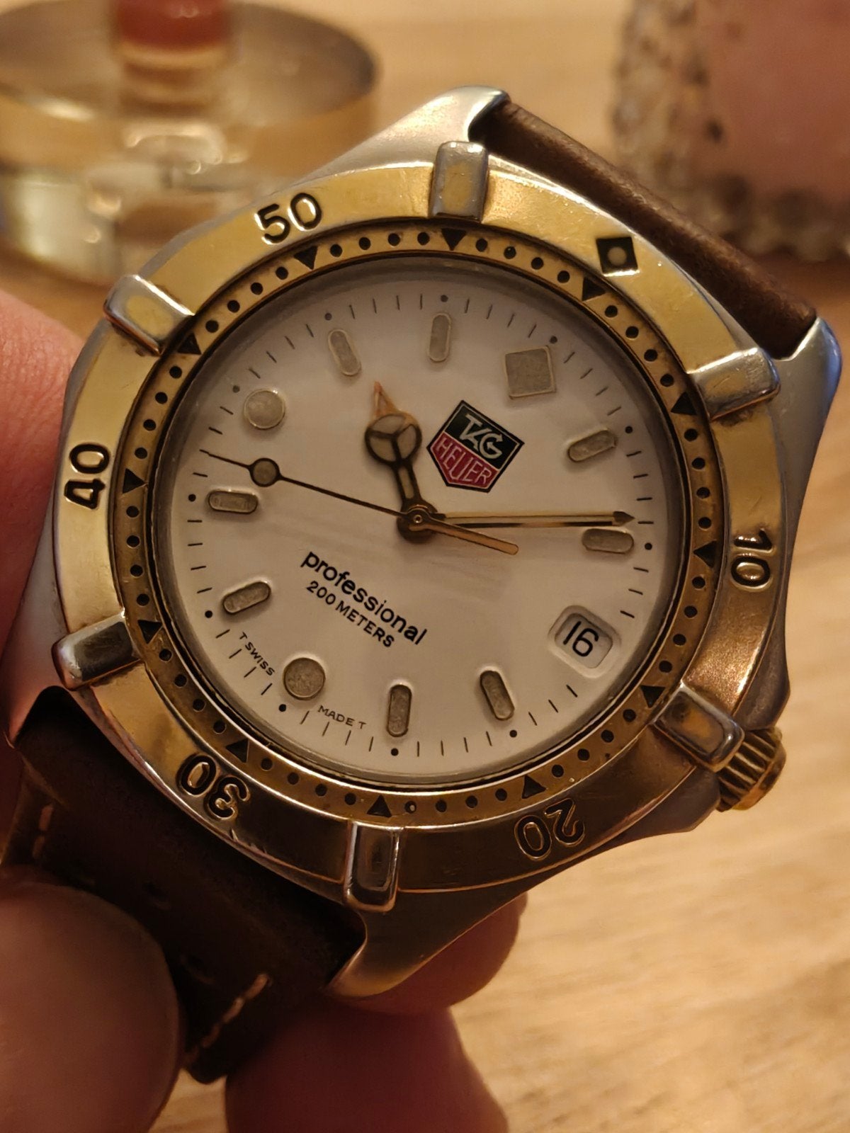 TAG Heuer Professional 2000 Series WE1122-R Herenhorloge, Ophalen of Verzenden, Gebruikt, TAG Heuer