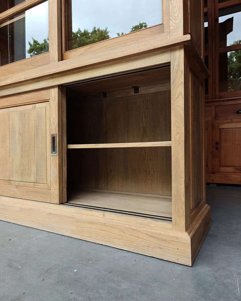 Grote eikenhouten notariskast | Buffetkast | Vitrine #5204, Huis en Inrichting, Kasten | Buffetkasten, 100 tot 150 cm, -, 200 cm of meer
