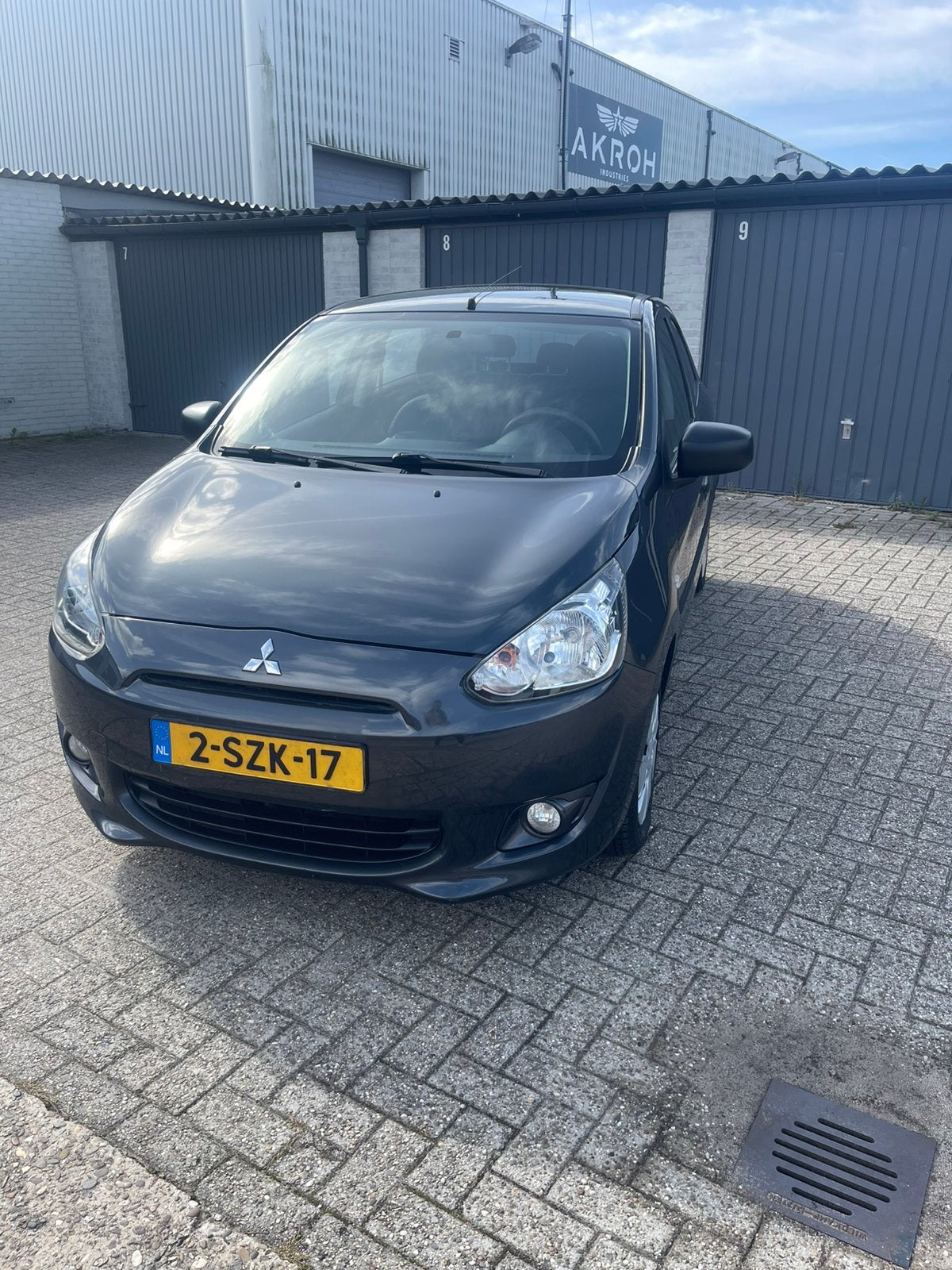 Mitsubishi Space Star 1.0 MPI 52KW 2013 Grijs airco, Auto's, Voorwielaandrijving, Origineel Nederlands, Bedrijf, Handgeschakeld