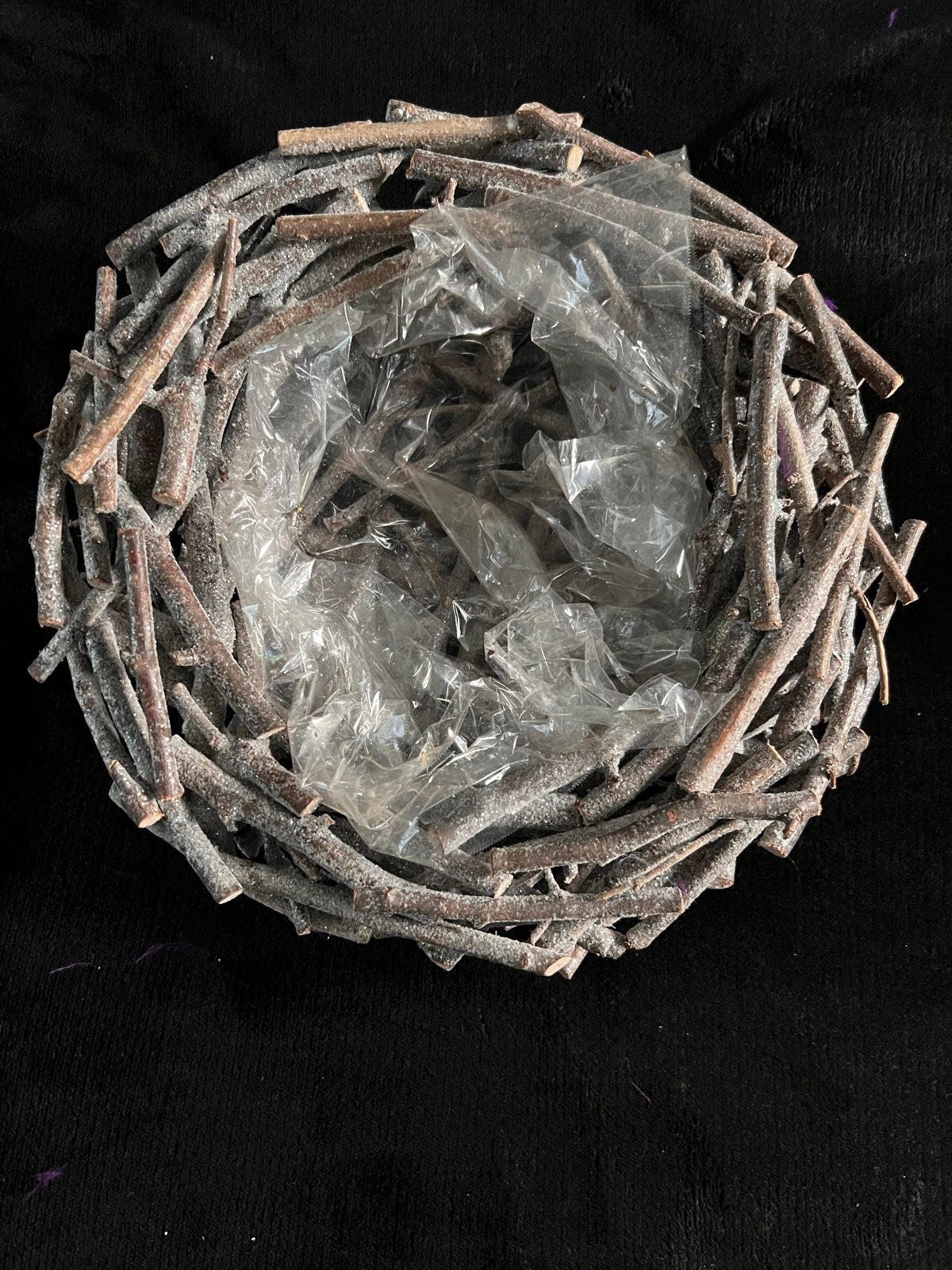 Decoratief nest/ bloempot van takjes - Nieuw, Hout, Nieuw, Ophalen of Verzenden, Landelijk