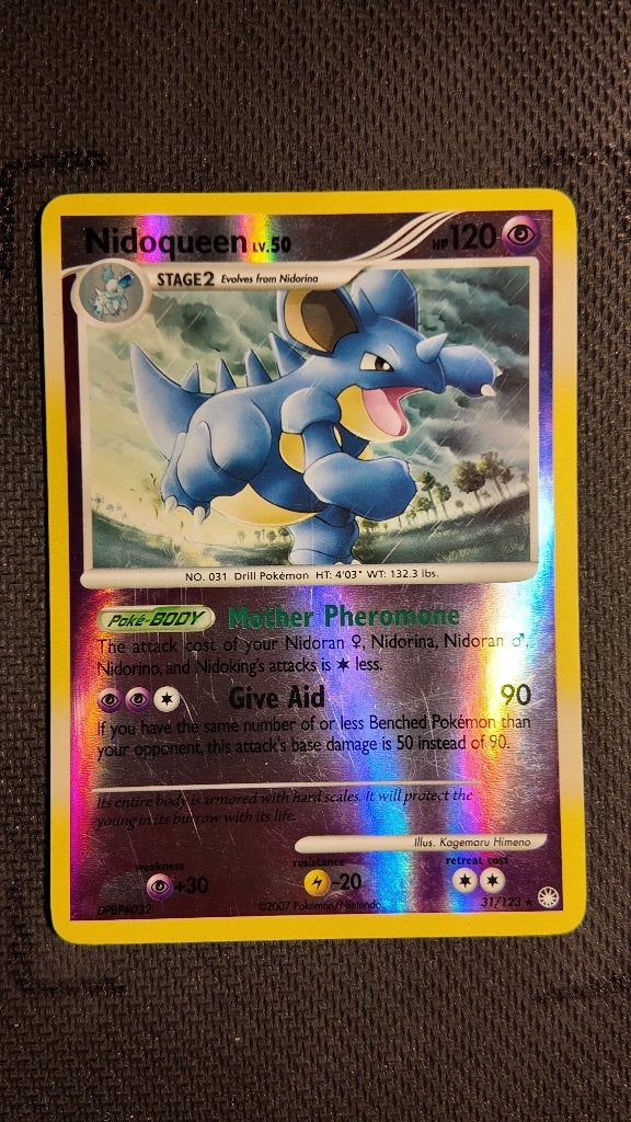 Nidoqueen 31 Mysterious Treasures | Pokemon kaart, Ophalen, Zo goed als nieuw, Losse kaart, Foil