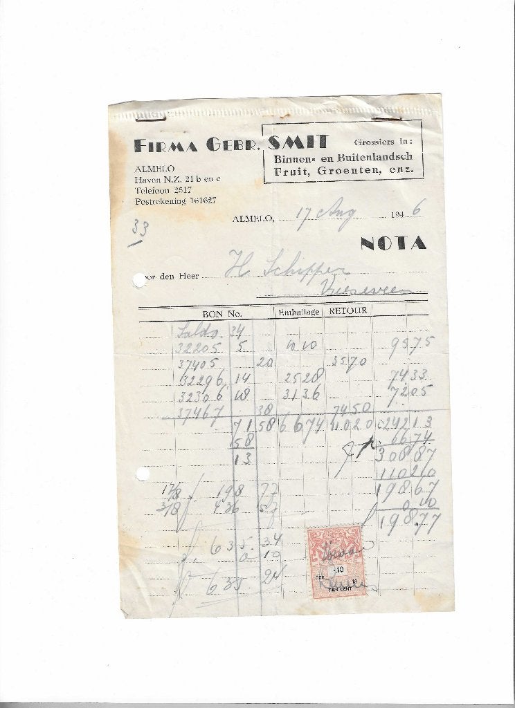 ALMELO 1946, Ophalen of Verzenden, Gebruikt