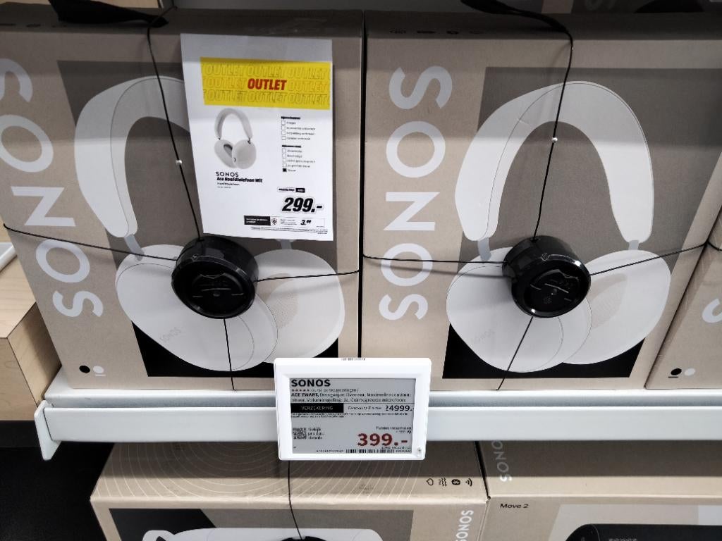 Sonos ace wit hoofdtelefoon, Overige merken, Nieuw, Ophalen of Verzenden, Over oor (circumaural)