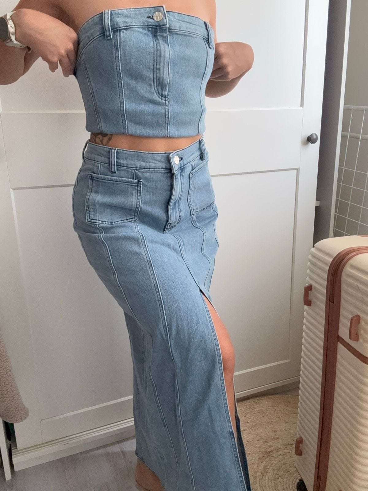 Baum und Pferdgarten denim set maat S - Nieuw, Kleding | Dames, Blauw, Nieuw, Ophalen of Verzenden, Maat 36 (S)